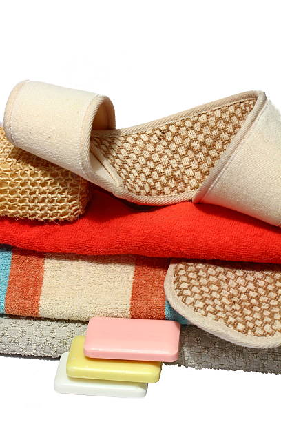 istock set of towels, soap, sponges 538125007