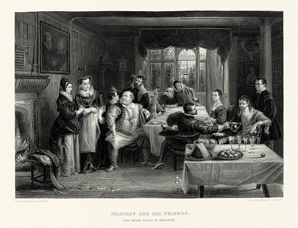 istock Works of William Shakespeare - Falstaff and his friends 538127005