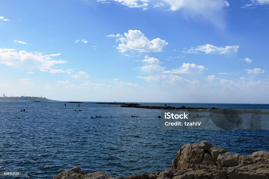 Surfers shadow in water 2015 Stock Photo