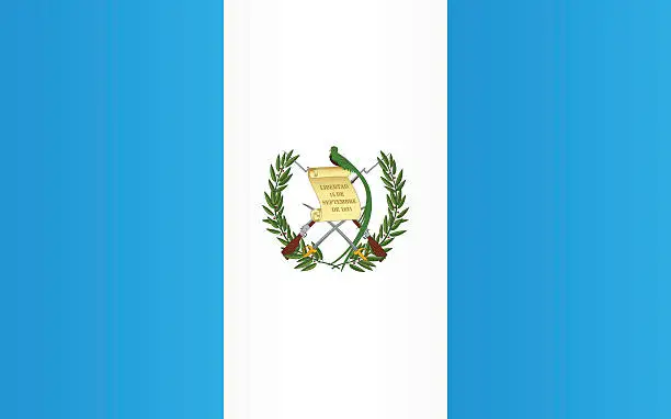 Vector illustration of Flag of Guatemala