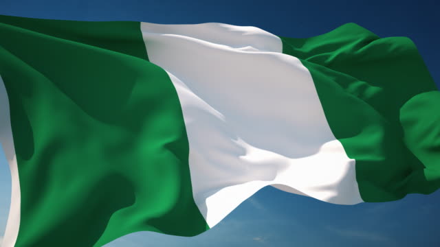 Nigeria Flag - Loopable stock video 538144876