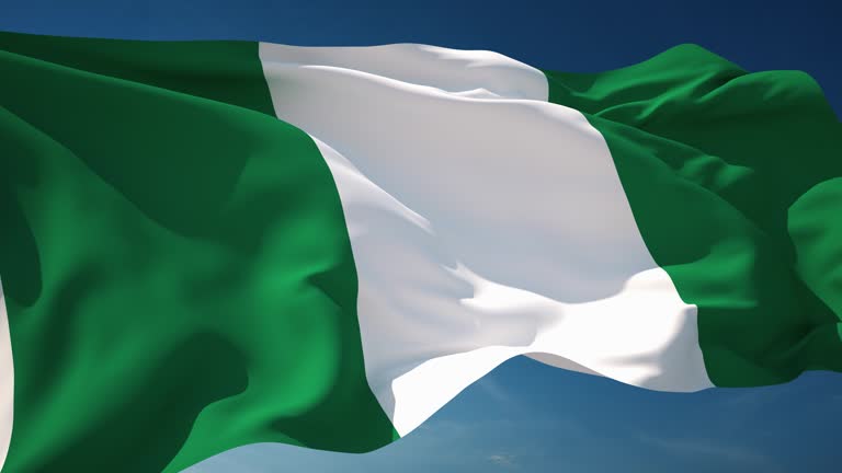 Nigeria Flag - Loopable stock video 538144876