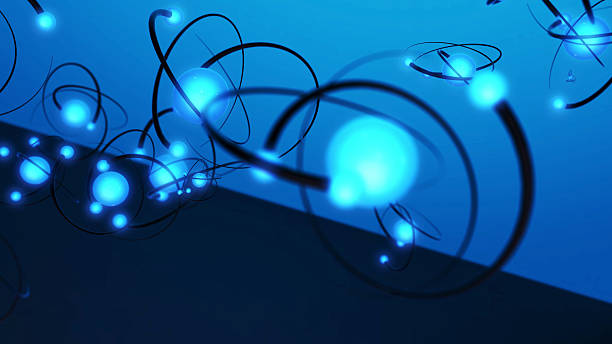 istock Abstract 3D Background Cyan And Blue Rotating Sphere 538145531