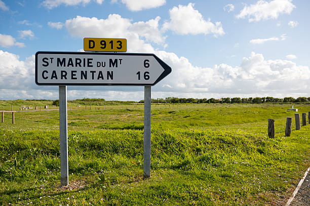 istock Directional road signs in Normandy, France 538153078