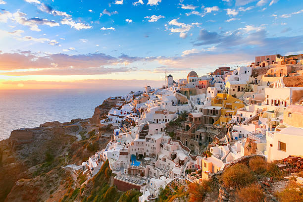 istock Oia or Ia at sunset, Santorini, Greece 538154034