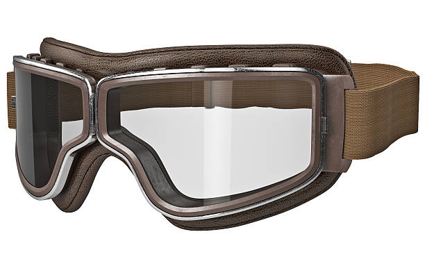 istock Brown goggles in vintage style 538154298