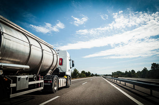 On the road Tanker on the road fuel truck photos stock pictures, royalty-free photos & images