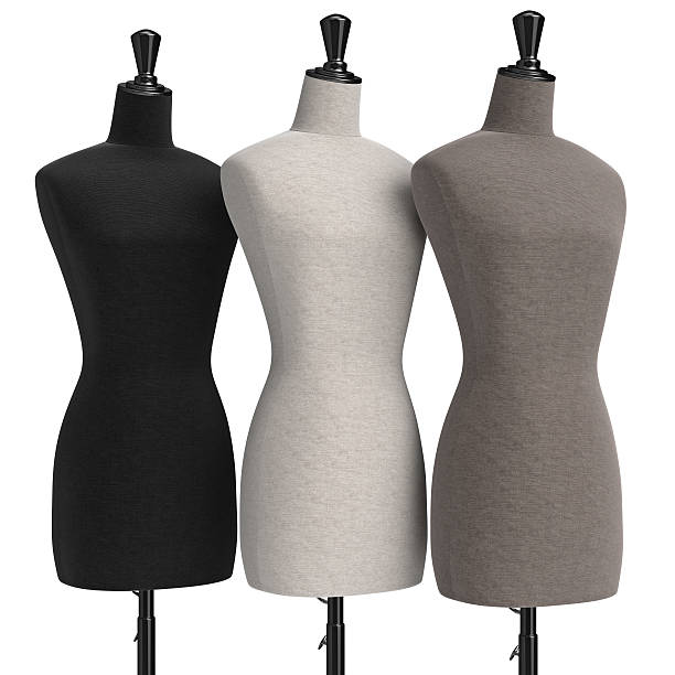 istock Female mannequins retro style 538159170
