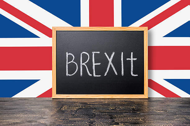 istock June 23: Brexit UK EU referendum concept with flag 538160000