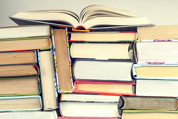 istock set of books in the library. Knowledge, Science. Toned image. 538162018