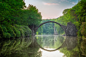 Arch Bridge (Rakotzbrucke) in Kromlau