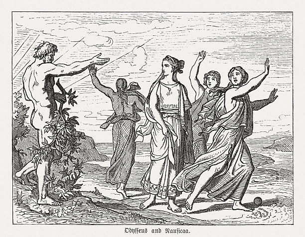 istock Ulysses as supplicant at Nausicaa, Greek mythology, published in 1880 538163698