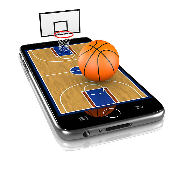 istock Basketball on Smartphone, Sports App 538164121