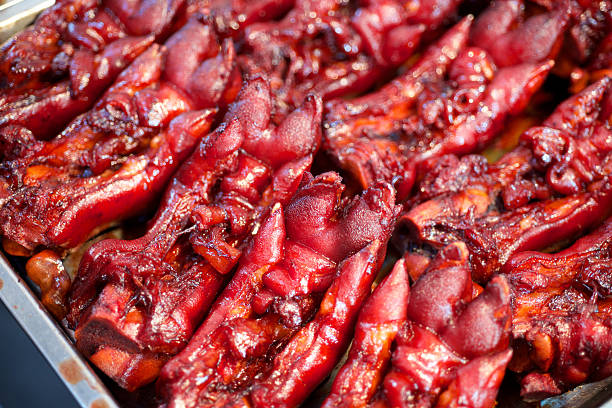 Pork feet delicacy food in China