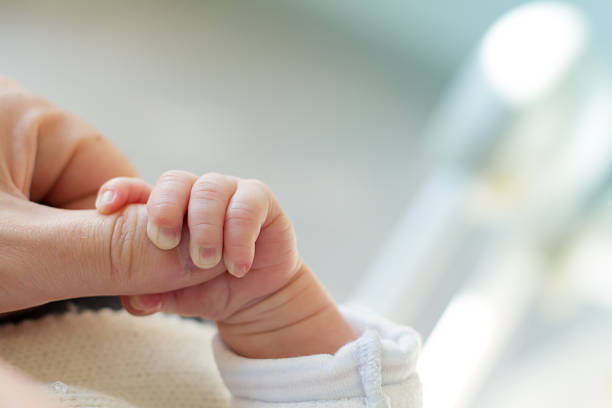 istock Newborn baby and his father 538165548