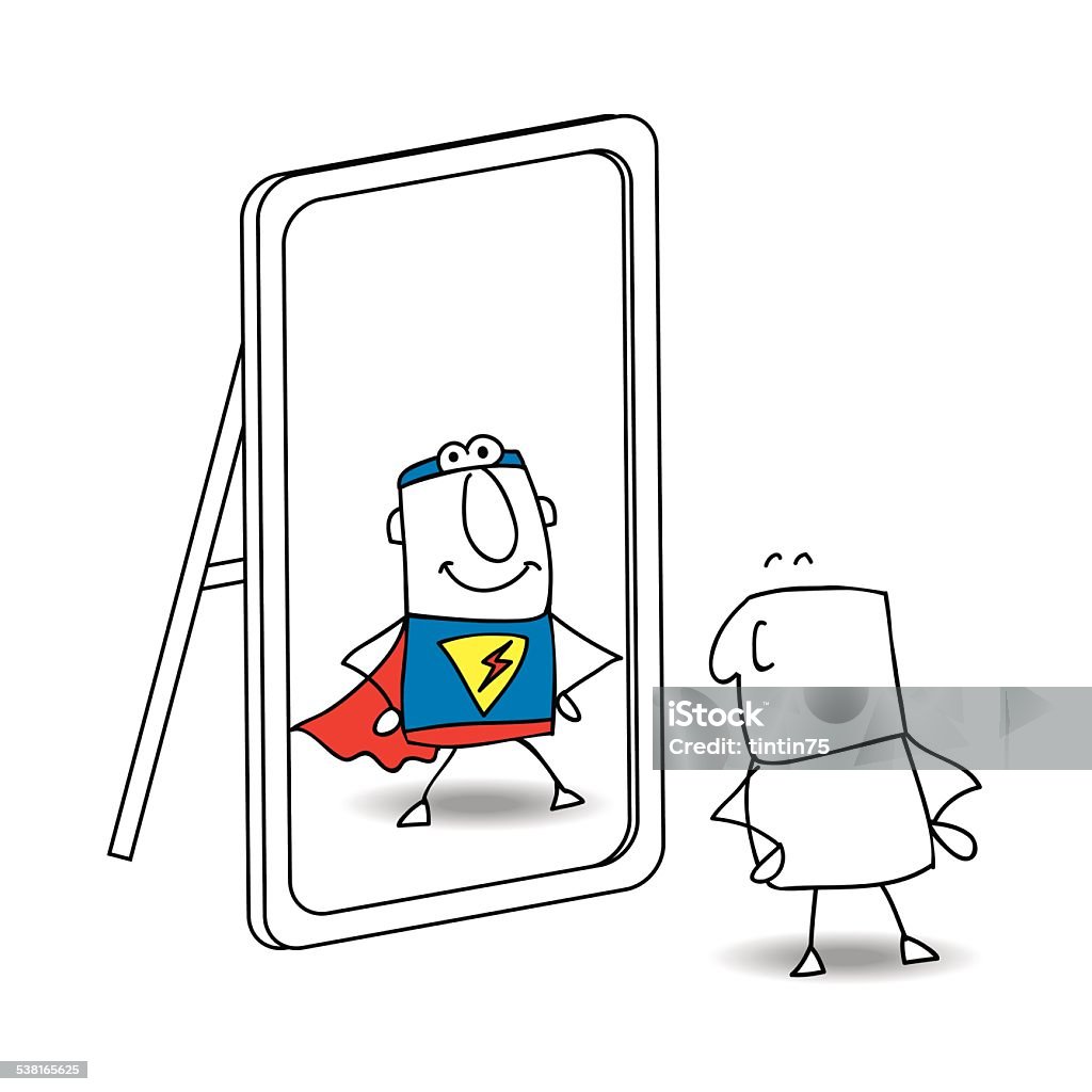 The Mirror Stock Illustration - Download Image Now - Mirror - Object,  Contemplation, Reflection - iStock