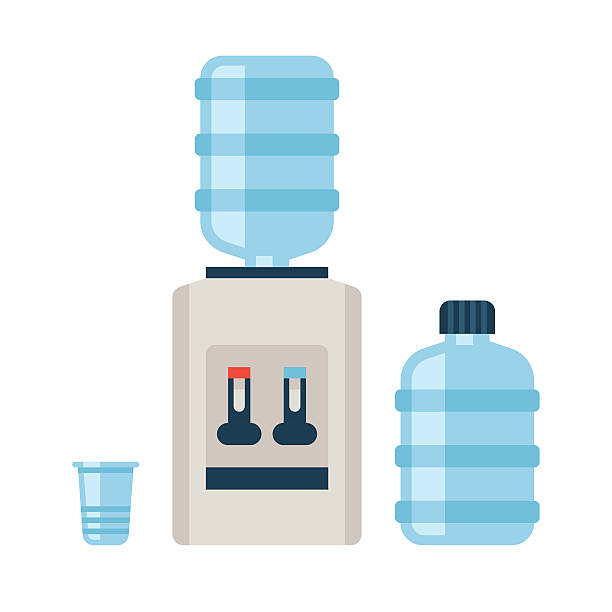 ilustraciones, imágenes clip art, dibujos animados e iconos de stock de refrigeradora de agua - refrigeradora de agua