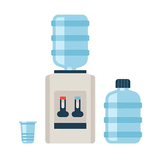 Vector illustration of Water cooler