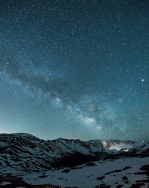 istock Night Sky at Loveland Pass, Colorado USA 538171204
