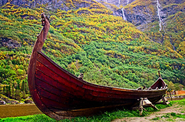 istock Old viking boat in Sognefjord. Norway 538171408