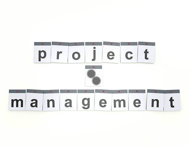 istock Project Management word on calendar pages concept 538171558