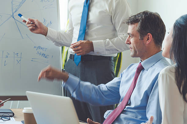 istock Group of business people in a boardroom presentation. 538172888