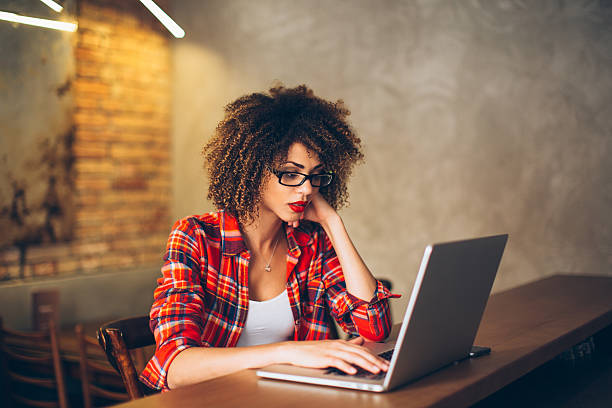 istock Woman working at laptop 538173450