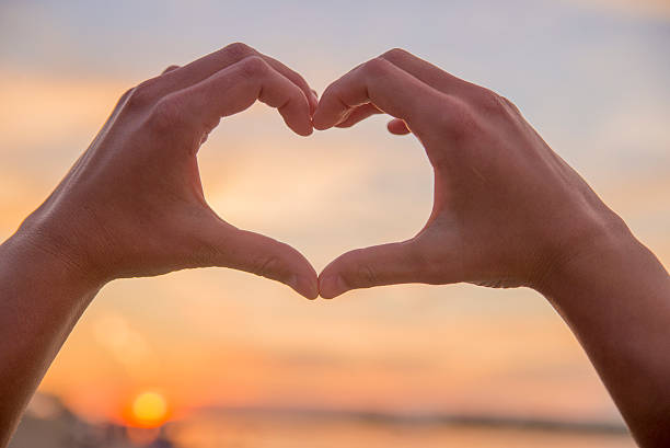 istock Summer love, Heart-shape for the sun 538173926