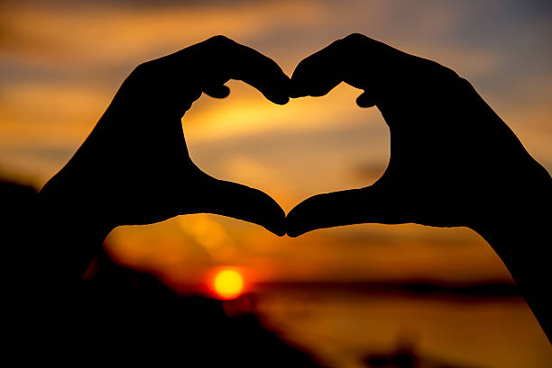 istock Summer love, Heart-shape for the sun 538173952
