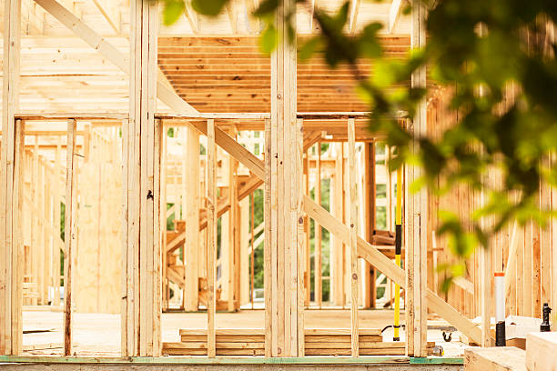 istock Construction job site. Framed building.  No people. 538174320