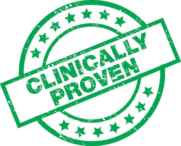 Vector illustration of Clinically Proven