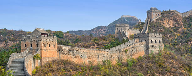 中国の万里の長城 - jinshangling ストックフォトと画像