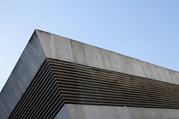 istock Concrete Office Block Roof Corner 538176714