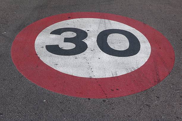 Speedlimit 30 on Street, Italy