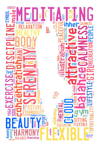 istock The shape of a man doing yoga pose 538178943
