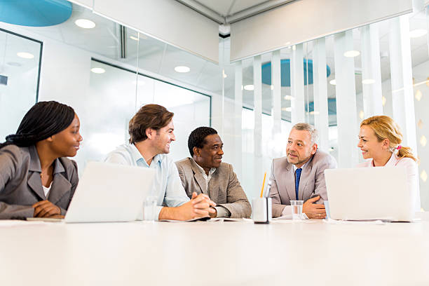 istock Discussion on a business meeting. 538180453