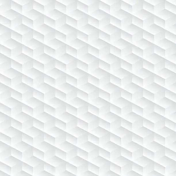 Vector illustration of White diagonal embossed abstract seamless pattern