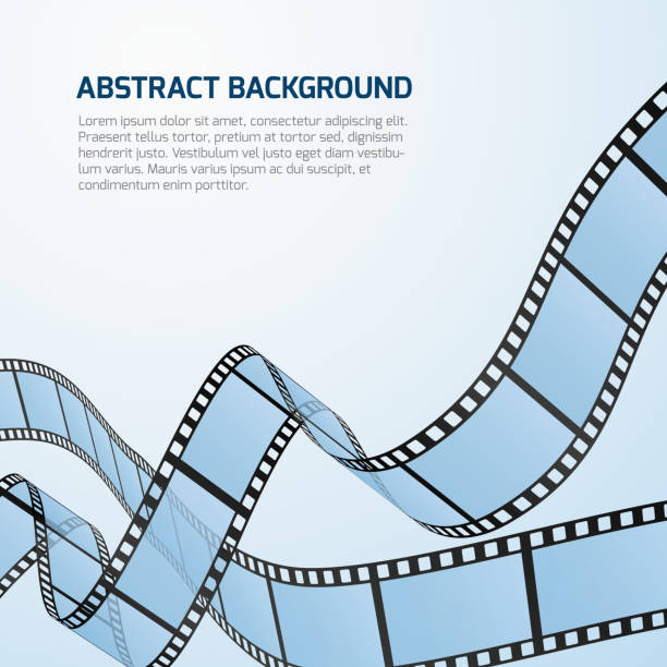 ilustrações de stock, clip art, desenhos animados e ícones de rolo de filme tira de fundo cinema de vetor - video cassette tape