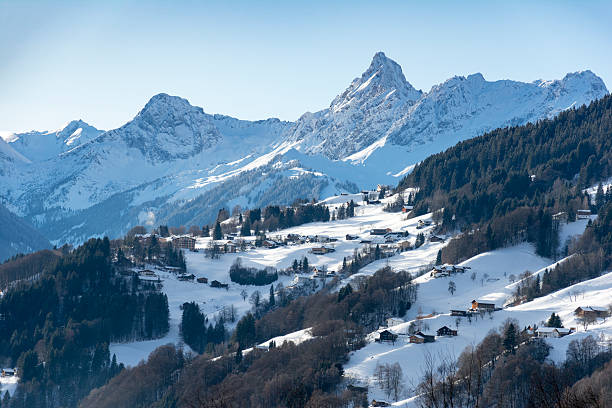 istock Austria, Montafon, Silbertal View towards the south-west to Bartholomaeberg 538192448