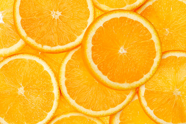 Slice of orange fruit