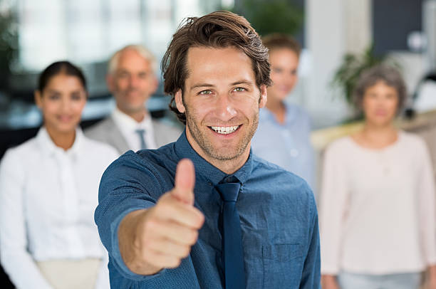 istock Businessman showing thumb up 538197306