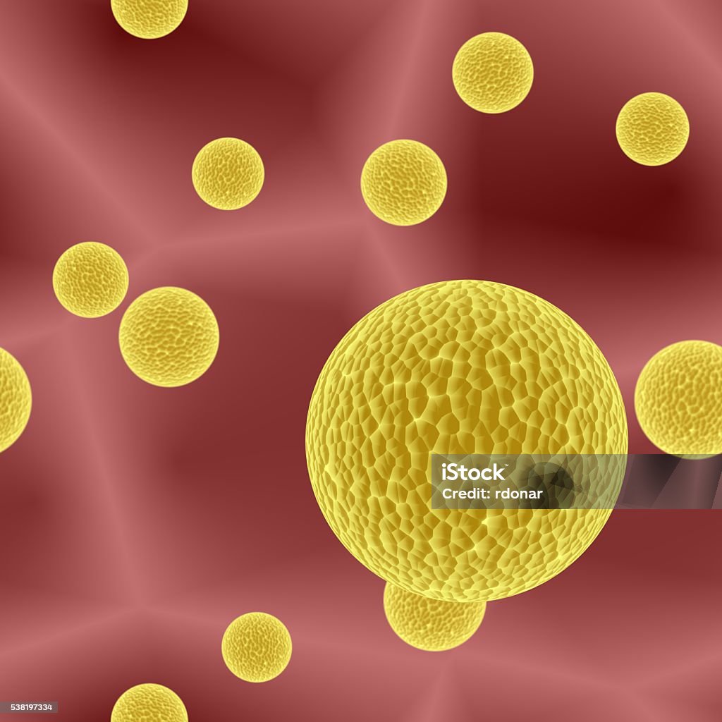 Dangerous Yellow Bacterias Or Virus Spheres In Light Blood Stock Photo -  Download Image Now - iStock