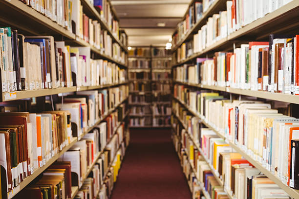 istock Close up of a bookshelf 538202179