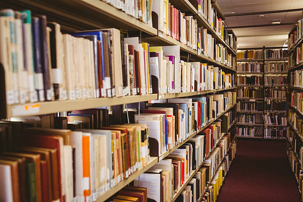 istock Close up of a bookshelf 538202187