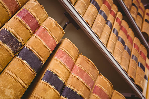 istock Close up of shelf with old books 538203053