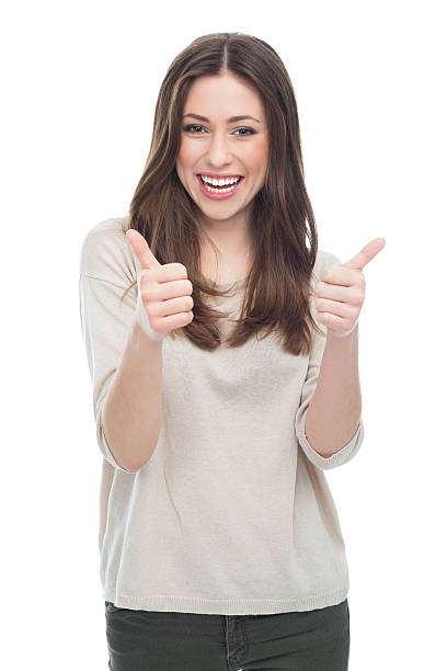 istock Woman showing thumbs up 538205441