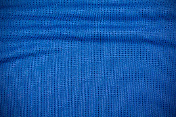 istock Sport jersey shirt clothing texture in blue 538207651