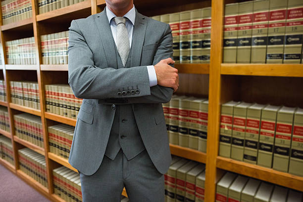 istock Lawyer standing in the law library 538235051