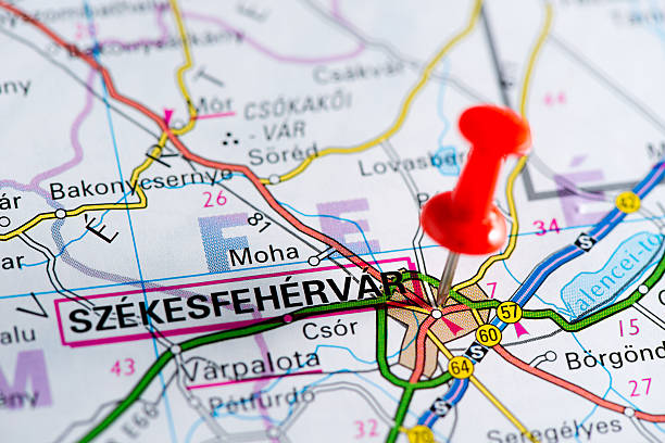 istock European cities on map series: Szekesfehervar 538235093