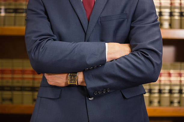 istock Lawyer standing in the law library 538235783